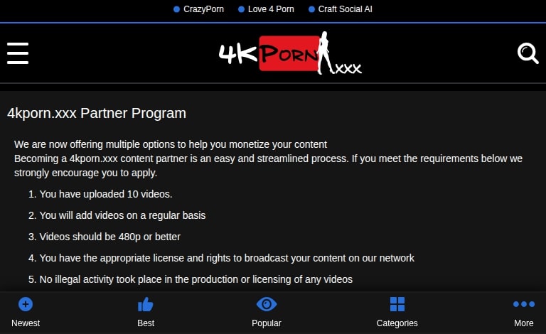 4kporn.xxx: Free Porn Videos and Content Partner Opportunities adultdudes