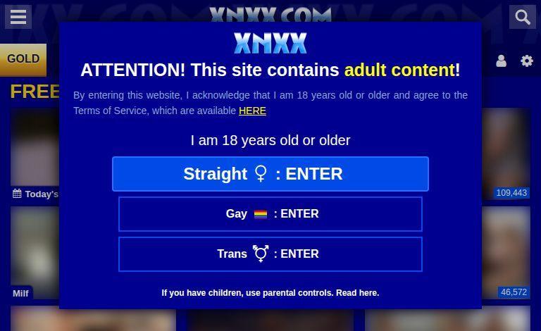 XNXX greets you like an old dial-up internet sound